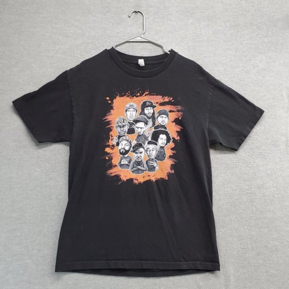 Hieroglyphics Crew Men Shirt Large Black Hip Hopโ Culture Graphic Print Tee